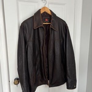 Brown Leather Jacket- Vintage